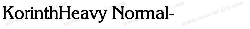 KorinthHeavy Normal字体转换